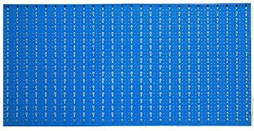 CASC PANNELLO PORTAUTENSILI FORATO PORTA ATTREZZI PORTA UTENSILI OFFICINA NEGOZIO BLU (1000X500 cm) - ARMADIO