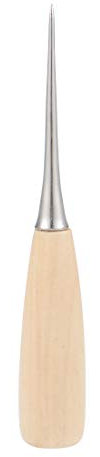 sourcing map Leather Sewing Awl Wood Handle Drillable Awl Pin Punching Hole Maker Stitching Sewing Awl Kit