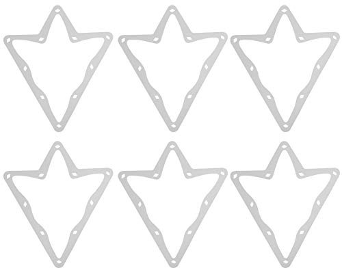 Alomejor1 6 Stück Billard Magical Rack Sheet Billard Triangle Queue Rack Ball Magic Rack Sheet für 10 Ball White