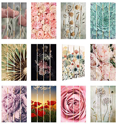 Bilderwelten Holzbild Top Blumen & Florales - Hochformat 3:2 Rosa Rosenblüte 70 x 48cm