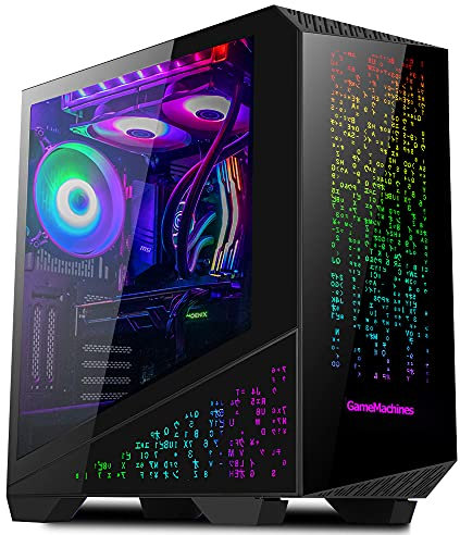GameMachines Cyber - RGB Gaming PC - Wasserkühlung - AMD Ryzen 7 5800X - NVIDIA RTX 4070-1000GB SSD - 32GB RGB DDR4 - WLAN - Windows 11 Pro