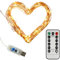 Clauss LED-Mini-Lichterkette mit USB-Anschluss und Fernbedienung, versch. Funktionen, 100 LEDs in warmweiß,10 m, Kupfer-Draht, Innen-Bereich, 5 Volt, Clauss10002