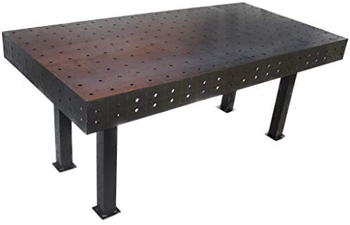 Schweißtisch 3D Lochsystem 1000x1000mm D16 - D28 Montagetisch mit Gravur 1000 Kg S355 (1000x1000 D16#457)