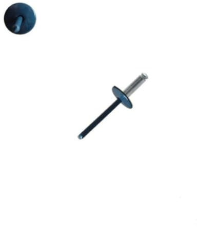 Rivets 3,2x8 mm RAL 7016 tête large Alu/Acier par 100