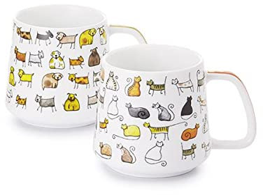 Cha Cult NEu teemando® Becher Dodo & Bodo Porzellan, 2-fach sortiert 0,35 l