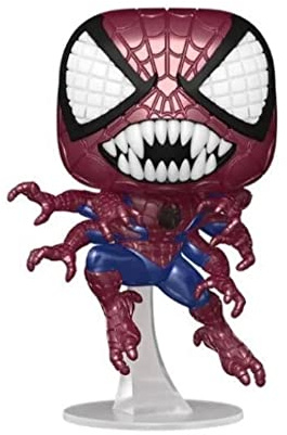 Funko FUN59175 Pop Marvel Spiderman Doppelganger, 961 Metallic, Exclusive Special Edition Figuren, #961 Metallic, Exclusive Special Edition – Pop Figuren Marvel