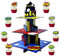 Superhelden-Cupcake-Ständer mit 24 Superhelden-Cupcake-Aufsätzen, Superhelden-Party-Dekorationen, Cupcake-Turm für Jungen, Superhelden-Geburtstagsparty-Zubehör
