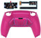 eXtremeRate Programmierbar RISE4 Remap Kit für ps5 Controller BDM-010/020,Remap Board&Rückplate Gehäuse/Case&Back Paddles Rücktasten für ps5-Nova Pink Gummierter Griff