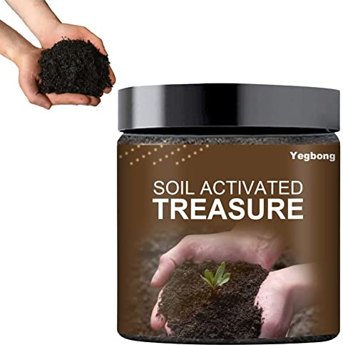 400g Bodenaktivierter Schatz,Natürlicher Bodenverbesserer Und Dünger,Verbesserung Kohlenstoffspeicherung I Boden,Bodenpflanzen BlumendüNger Aktivierungsschatz Aktivator FüR Hochbeete,Topfmischung