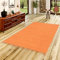 Baumwolle Natur Teppich Flachgewebe Handgewebt Jolly Cotton Orange Terrakotta in 6 Größen