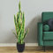 GiantexUK 93cm Fake Sansevieria, Artificial Snake Plant with Plastic Pot, Faux Indoor House Plant for Home Office Decoration, Mother in Laws Tongue
