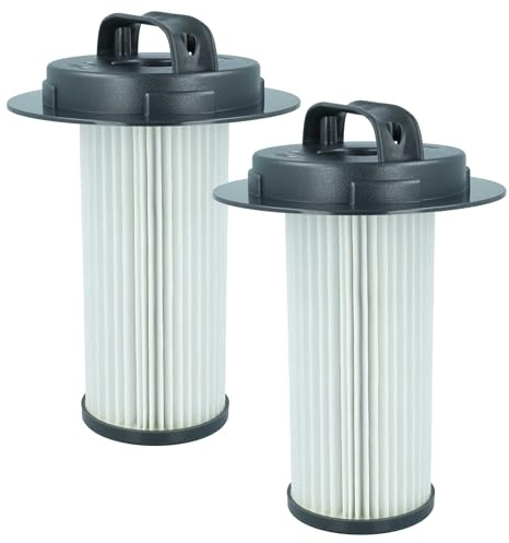 vhbw 2x Staubsaugerfilter kompatibel mit Philips Marathon FC9206/02 | FC9205/01, FC9206/01, FC9206/03, FC9206 Staubsauger - HEPA-Filter Schwarz Weiß