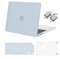 MOSISO Custodia Compatibile con MacBook Air 13 Cover M4 A3240 M3 A3113 M2 A2681 2025 2024-2022,per MacBook Air 13,6'' display Liquid Retina Case&Copritastiera&Pellicola&Tipo C, Bambina Blu