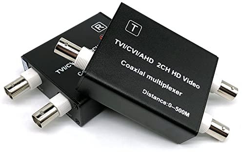 BEUON AHD TVI CVI Video Multiplexer für CCTV Kamera 2Ch Koaxial Video Konverter für Hdcvi 1080P