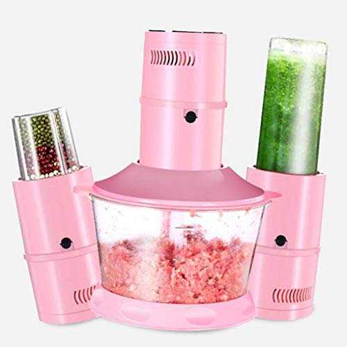 Samnuerly Picadora eléctrica de Alimentos, trituradora de licuadora de tazón para Carne, Verduras y exprimidor triturador pequeño Todo en uno