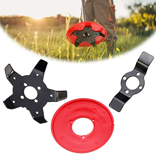 Disco Desbrozadora, ACTOYS Cabezal Desbrozadora, Cabezal de Corte Desbrozadora, Cuchillas Desbrozadora Universal, Accesorios de Desbrozadora, para Eliminación Hierbas, 120 x 25.4 mm
