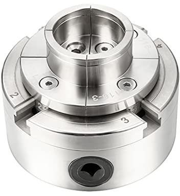 CKLICS Mandrino for tornio in Legno da 100 mm, Filettatura autocentrante a 4 Griffe M33 M18 Accessori for Utensili da tornio for la Lavorazione del Legno Hobby Fai-da-Te (Size : M18 x 2.5mm-01)