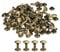 sourcing map 100 Sets Leather Rivets, 8mm Double Cap Rivets 12mm Height Metal Studs Rivet for Leather Craft Repair DIY Purse Belts Bags Shoes, Bronze Tone