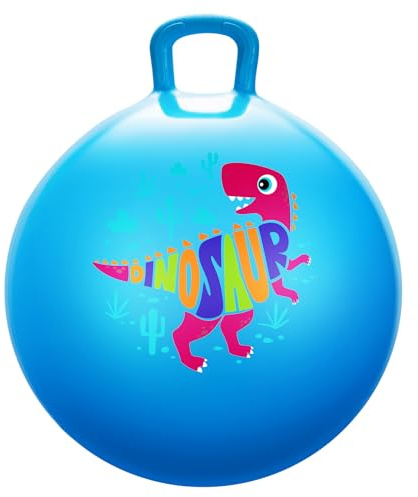 U&C Planet 45 cm Hüpfball für Kinder von 3 bis 8 mit Pumpe | Belastbarkeit 100 kg, Sprungball für drinnen & draußen, Geschenk für Jungen & Mädchen zu Geburtstag & Weihnachten