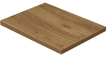 BAIKAL Encimera de Madera para Baño, en Melamina 16mm. Tablero para Mesa. Varios Acabados y Medidas. Combinable con cualquier Mueble Modular BAIKAL. Encimera de Madera 3,2cm 60 cm Roble Vinda