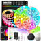30m Alexa LED Strip Rope Lights with IR Remote 101.68ft WiFi RGB Colour Changing Smart Led Light Strips Music Sync App Control Work with Flexible Strips Light for Bedrooms TV Party (2 Rolls of 15m)