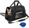 SHJOEE Transporttasche für Hund Katze Faltbar Hundetransportbox Katzentransportbox Atmungsaktiv Hundetasche Hundebox Outdoor Kleintiertasche Oxford Reisetasche Haustiertransportbox für Auto,Zug,Reisen