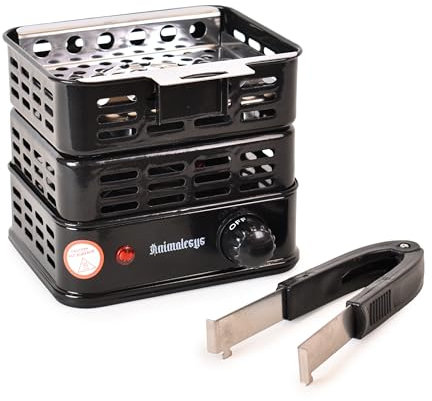 HORNILLO ELECTRICO ANIMALESYS CESTA 1000W NEGRO