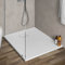Piatto doccia 70x70 cm bianco effetto pietra in resina, ultra slim con spessore 3 cm, riducibile su misura, AGORA’