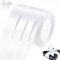 qingmeng Satinband Weiss, 88m Geschenkband Weiss Breit, 6/10/15/20mm Schleifenband, Geschenkband Weiß Hochzeit Stoff, Ribbon Geschenk Band für Taufe Geburtstag Deko Geschenkverpackung