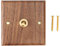 Smallterm Retro American Industrial Style Light Switch Socket, Solid Wood Brass Toggle Switch Plate, Antique Home Stay Switch(1)