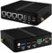 PeeliCeeli Mini PC Lüfterlos N100 Firewall Support OPNsense, 16GB DDR4 RAM 128GB SSD Windows 11 Pro Micro Fanless Router Computer, 4 x 2.5G LAN, Dual COM, 4K, AES-NI, WiFi BT4.2