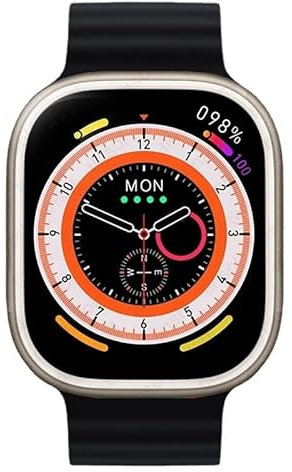SUUNY Hello Watch 2 Plus 2023 Smart Watch 2.04 pollici 4 GB ROM AMOLED Smartwatch da uomo ricarica wireless Bluetooth chiamata album fotografico musica locale (nero)