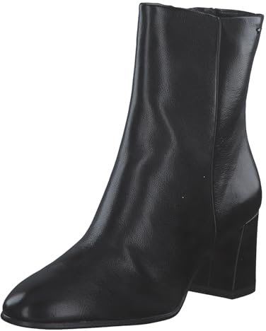 Tamaris Damen Absatzstiefelette Blockabsatz Vegan; BLACK, EU 37