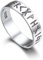 Bandmax Ringe Silber 925 Wikinger Ring Herren Damen Ring Größe 64mm Bandring 5mm breit Silber Ringe Freundschaftsring Wikinger Schmuck Herren Weihnachten