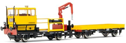 Rivarossi HR2909S FS, Wartungsfahrzeug KLV 53 gelbe RFI-Lackierung, Ep. V-VI, mit DCC-Sounddecoder Lok - Diesel