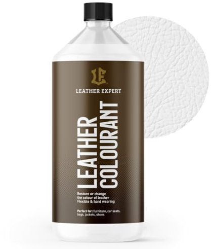 Leather Expert Bien couvrante Peinture pour Cuir 1000ml - À base d'eau Couleur Cuir - Pour Reparation Cuir Voiture et Canapé