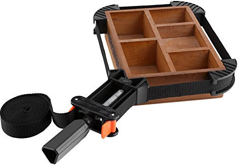 Nimomo Adjustable Corner Clamp, Band Strap Clamp Multi Function Band Strap 4 Jaws Picture Frame Holder Woodworking Tool Other Household Daily Necessities