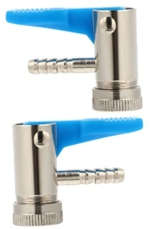 ULTECHNOVO 2St Aufblasbares Spannfutter Reifenfüllfutter für Auto Reifenfüller Clip autozubehör Auto zubehör Reifenpumpe Reifenluftanschluss Spannfutter für Reifenfüller Blauer Kunststoffclip