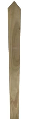 Premium Picket Spiked Garden Fencing Pales Timber Treated Wood Fencing Boards (3'' x 4ft) Rounded Top Planed and Smooth Round top Picket pales, Fencing pales UK (10)