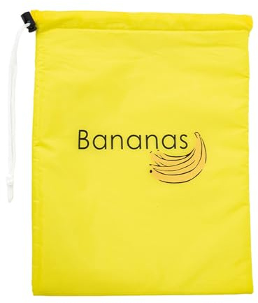 Generisch Gelbe Bananen Aufbewahrungstasche, Bananenbeutel Für Den Kühlschrank, Waschbarer Aufbewahrungsbeutel Mit Kordelzug, Folie Inklusive, Außenschicht Aus Gewebtem Stoff