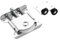 CNANRNANC Sliding Door Castors Brass Castors Wheel Rails Set, Quiet Sliding Door Rollers, Metal Furniture Wardrobe Wheels, Sliding Door Fitting for Wardrobe Cupboard Wardrobe