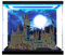 Figuren-Displaybox für LE-GO für 71043 für Castle, Acryl, staubdicht, transparent, benutzerdefinierte Vitrine (kein Modell) (Hintergrund B + Leuchtkasten oben)