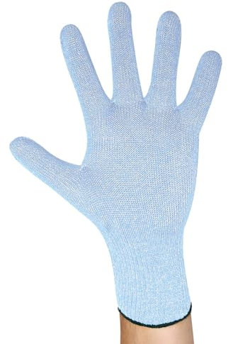 6 Stück Hygostar Schnittschutzhandschuhe Cut Allfood Steel Sensitive| Edelstahlfaser, hellblau, 11/XXL, Schnittschutzhandschuhe , Arbeitshandschuhe, Baustellenhandschuhe, Sicherheitshandschuhe