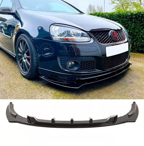 For Auto Perfectionists UK Front Spoiler Lip Compatible With VW Golf MK5 GTI GT TDI 2003-2008 ABS Carbon Fibre