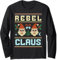 Rebellen-Claus-Nikolaus-Mütze Hässliche Weihnachten Matching Lustig Langarmshirt