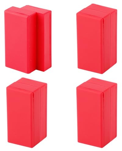 BOXOB 4 Pesi per Bandiere per Vento, Pesi Magnetici per Bandiere, Rosso, 2x4,3 cm