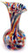 MAZZEGA ART & DESIGN Vase en verre de Murano, soufflé ou travaillé à la main par des maîtres artisans. Chaque pièce est une œuvre d'art unique, de 17 cm de haut. Fabriqué en Italie - Murano (MIX 14