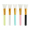 Silicone Epoxy Brushes Pink/Blue/White/Yellow/Black Applicator DIY Brush for Making Epoxy Tumbler, Pack of 5