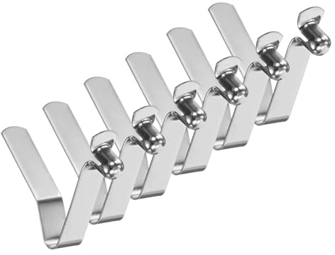 M METERXITY 6er Pcs Kajakpaddel Schnappverschluss 6mmx35mm Federstahl | Zeltstangenclips Verriegelungsclips, Einfachstift V Form, Für Camping/Kajakpaddel/Zeltstange, Druckknopf Feder Schnappclips