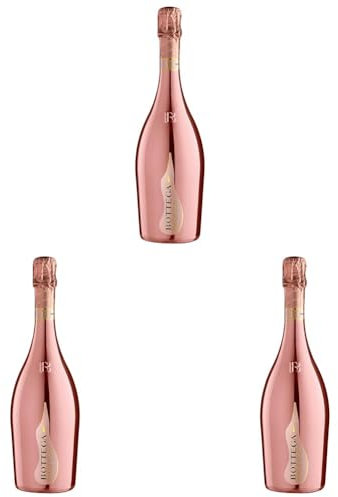 Bottega Rose Gold Pinot Nero Brut Rose Sparkling Wine - 750 ml (Pack of 3)